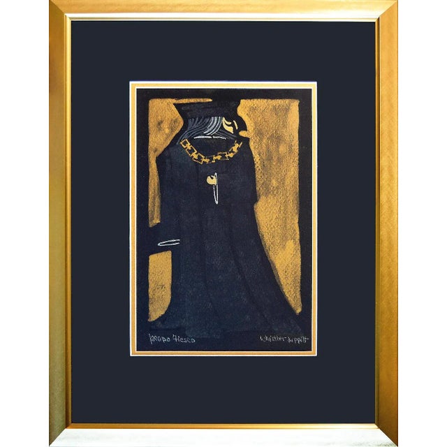 1990s Original Framed Paintings of Characters From the Opera Simon Boccanegra by Giuseppe Verdi For Sale - Image 5 of 11