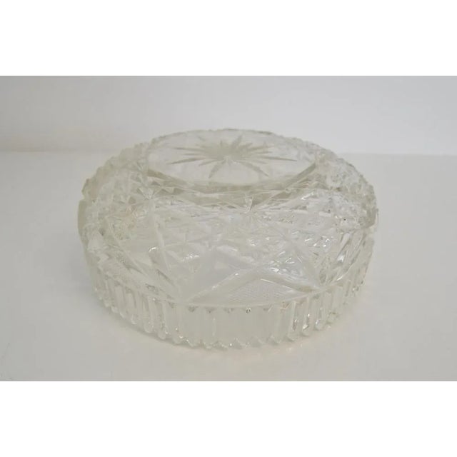 Glass Mid-Century Bowl, Bohemia, 1950s For Sale - Image 7 of 9