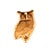 Metal Vintage Tiffany & Co. 14k Yellow Gold Textured Owl Pin Brooch For Sale - Image 7 of 8