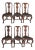 18th Century Rococo Set of 6 Painted Dining Chairs From Lucca For Sale