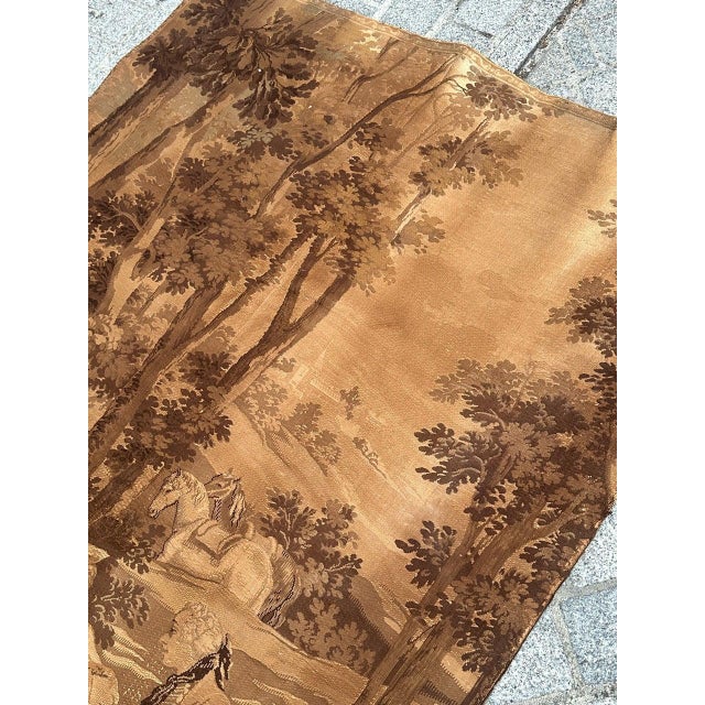 Antique French Jacquard Tapestry Panel in the style of Aubusson, 1920s For Sale - Image 6 of 18
