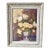Mid-Century Floral Oil Painting of Roses | Ornate Whitewashed & Gilt Frame | Romantic Cottagecore Still LifeRoses For Sale