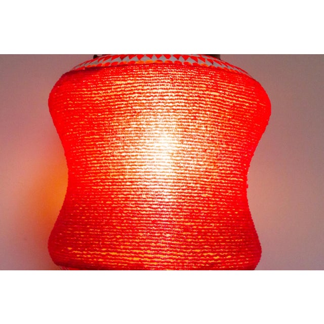 Moroccan Amaranth Beaded Pendant Lamp For Sale - Image 3 of 6