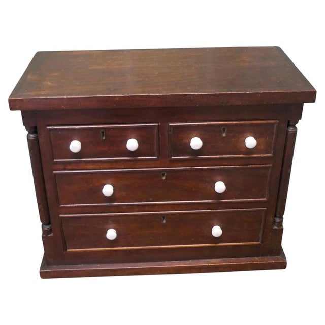 Brown Antique Miniature Scotch Chest, 1800s For Sale - Image 8 of 8