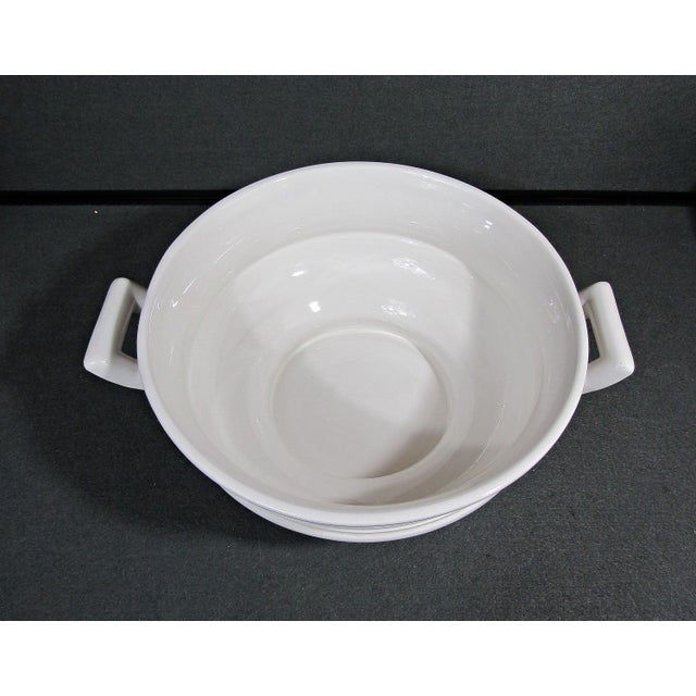 1980s Antique Williams-Sonoma White Italian Large Soup Tureen, 130 Oz For Sale - Image 5 of 11
