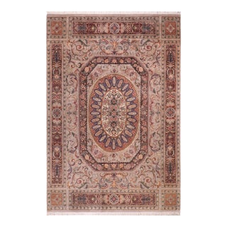 Shabby Chic 1990's Medallion Pak-Persian Gray/Brown Wool Rug - 9'1'' X 11'7'' For Sale