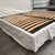 Eastern King Paola Navone for Gervasoni Ghost 80 Slipcovered Bed Frame, Lino Bianco For Sale In San Francisco - Image 6 of 12