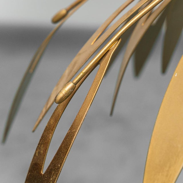 Metal Vintage Brass Pendant, 1970s For Sale - Image 7 of 11