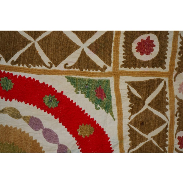 Uzbek Suzani Textile - Wall Decor For Sale - Image 11 of 14