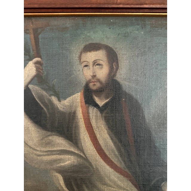 Spanish Colonial Saint Aloysius Gonzaga (San Luis Gonzaga), Possibly C. 1760 For Sale - Image 10 of 17