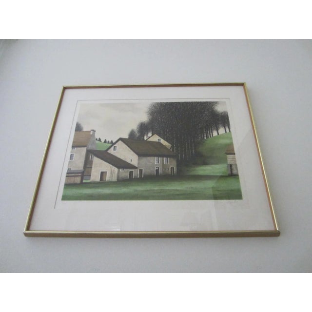 1970s Jacques Deperthes Impressionist Pencil Signed Gouache For Sale In Los Angeles - Image 6 of 16