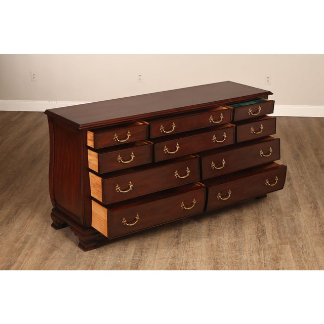 Traditional Henkel Harris Mahogany Long Dresser For Sale - Image 3 of 18