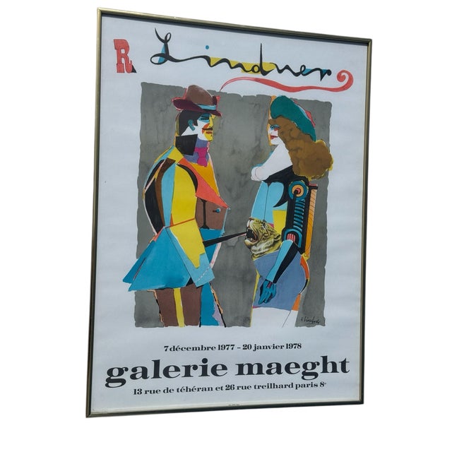Richard Lindner Galerie Maeght Poster for Lindner Exhibit, Paris 1977-1978 For Sale - Image 4 of 7