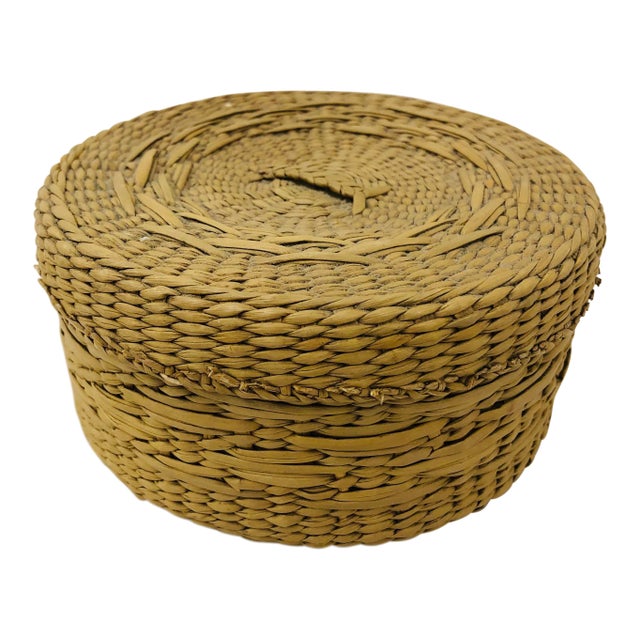 Antique Sweet Grass Box For Sale