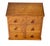 Wood Antique 6 Drawer Tiger Oak Desktop File Cabinet / Card Catalog Cabinet For Sale - Image 7 of 11