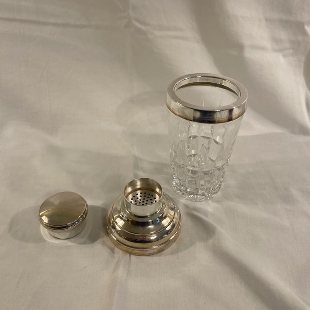 Art Deco Mid 20th Century St Louis Crystal Cocktail Shaker For Sale - Image 3 of 4