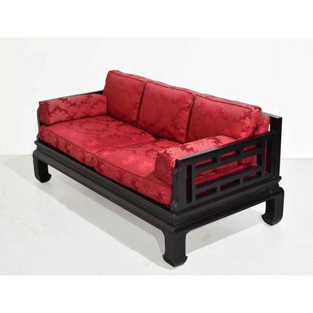 Mid-Century Modern Mid-Century Chinoiserie Tomei Sofa by Raymond Sobota for Century Furniture For Sale - Image 3 of 11