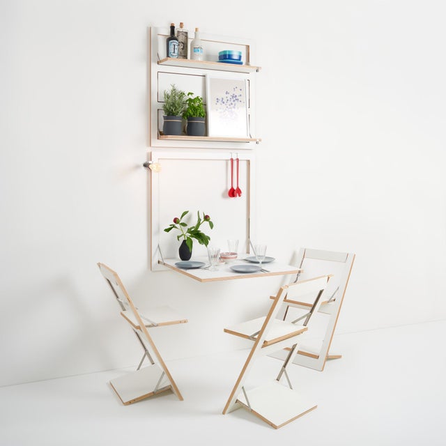 Not Yet Made - Made To Order Large 80×80-1 Folding Wall Desk from Ambivalenz For Sale - Image 5 of 7