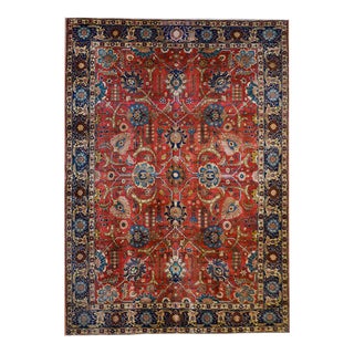 Early 20th Century Vintage Persian Tabriz Rug For Sale