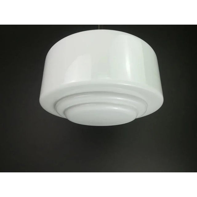 Bauhaus Opal Hanging Lamp For Sale - Image 4 of 8