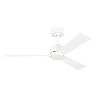 Visual Comfort Fan Rozzen 44" Ceiling Fan in Matte White For Sale