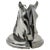 Horse Head Metal Bookends - a Pair For Sale