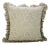 Fabdivine Ethnic Block Print Frill Cushion Cover Brown 16x16 Inch Pure Linen- Jarul For Sale