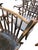 Vintage Hunt Country Furniture Handcrafted Spindle-Back Dining Chairs - Set of 56 For Sale - Image 10 of 18