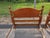 Vintage Cannonball American Colonial Carved Cherry Wood Twin Size Bedframe - A Pair For Sale - Image 11 of 11