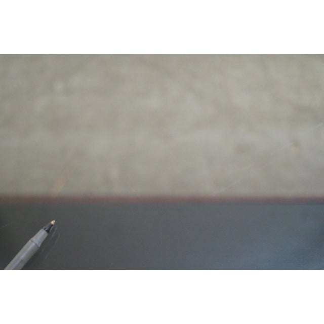 Black Design Institute of America Iron Base Glass Top Dining Table For Sale - Image 8 of 10