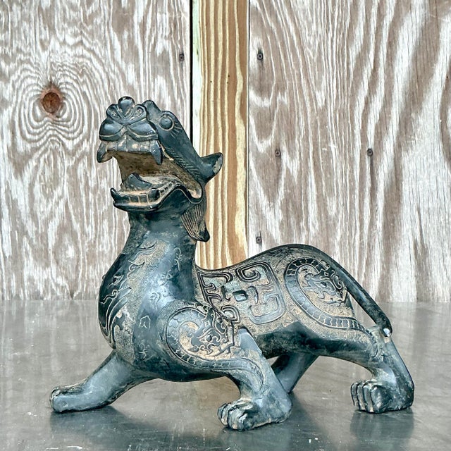 Vintage Asian Temple Foo Dog For Sale - Image 4 of 12