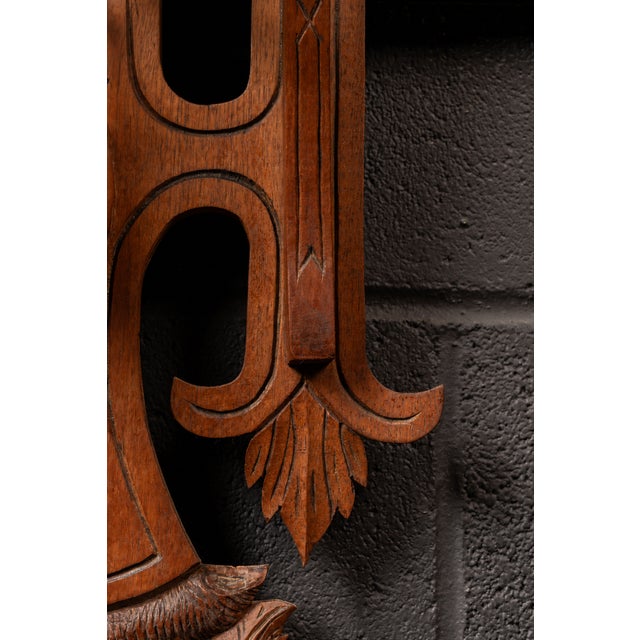 Antique Carved Wooden Deer Hallway Rack For Sale In Chicago - Image 6 of 7