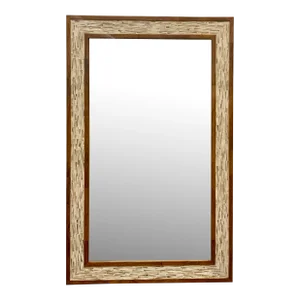 Currey & Co. Modern Faux Bone Aquila Wall Mirror