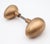 Bronze Pair of Vintage Bronze Egg Shaped Entry Door Knobs For Sale - Image 8 of 8