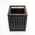 R & Y Augousti Waste Bin in Black Shagreen by R&y Augousti For Sale - Image 4 of 5