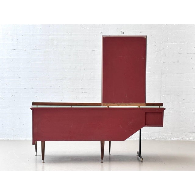 Vintage Italian Sideboard with Mirror, 1960s For Sale - Image 11 of 17