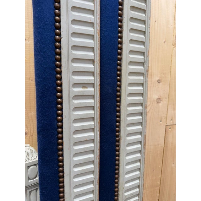 Headboard and Footboard in Painted Wood For Sale - Image 4 of 6