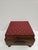 Square Victorian Burgundy Upholstered Footstool For Sale - Image 9 of 15