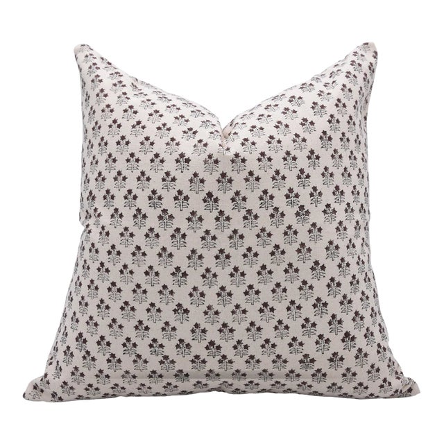 Fabdivine Decorative Block Print Cushion Cover 14x20 Inch Duck Canvas-Kesariya For Sale