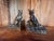 Pair of solid brass German Shepherd Bookends in excellent vintage condition. Brand: Crescent Metal Works Inc. 5.5" tall...