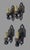 Art Deco Antique Lincoln No 904 Art Deco Painted Wall Sconces - Set of 4 Rewired For Sale - Image 3 of 8