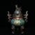 Vintage Cloisonné Enamel Dragon-Handled Tripod Censer With Qianlong Mark For Sale In Los Angeles - Image 6 of 9