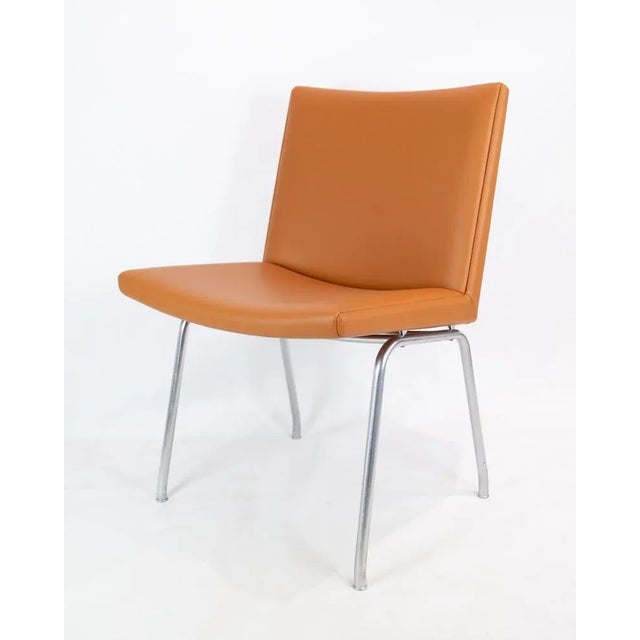 Set of Model AP40 Kastrup Chairs in Cognac Leather by Hans J. Wegner for Carl Hansen & Søn, 1980s For Sale - Image 3 of 13