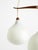 Pendant Lamp with Three Opal Glass Shades and Teak Frame by Uno & Östen Kristiansson for Luxus Vittsjö, Sweden, 1957 For Sale - Image 13 of 17