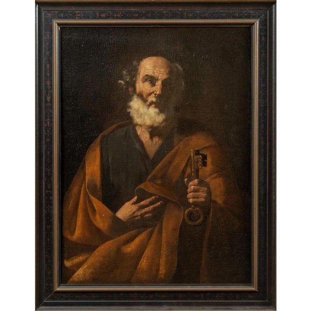 Francesco FRACANZANO (Monopoli 1612 - Naples 1656) "San Peter " oil on canvas 92 x 67.5 cm good conditions Francesco...