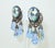 Vendome Vendome Blue Crystal Aurora Borealis Chandelier Earrings, a Pair For Sale - Image 4 of 9