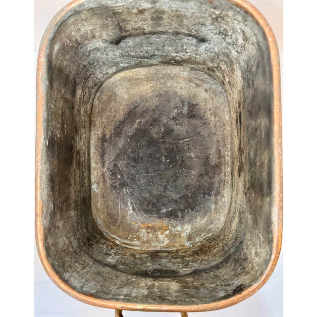18th Century French Rectangular Copper Cooking Box With Brass Handles For Sale - Image 11 of 12
