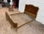 Brown Early 20th Century French Provincial Louis XV Flame Mahogany and Parcel Painted Full Size Bed For Sale - Image 8 of 17