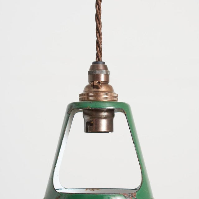 1940s Vintage Green Coolicon Light, 1940s For Sale - Image 5 of 6