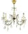 Vintage Maria Theresa Style Chandelier in Gilt Brass & Crystal For Sale
